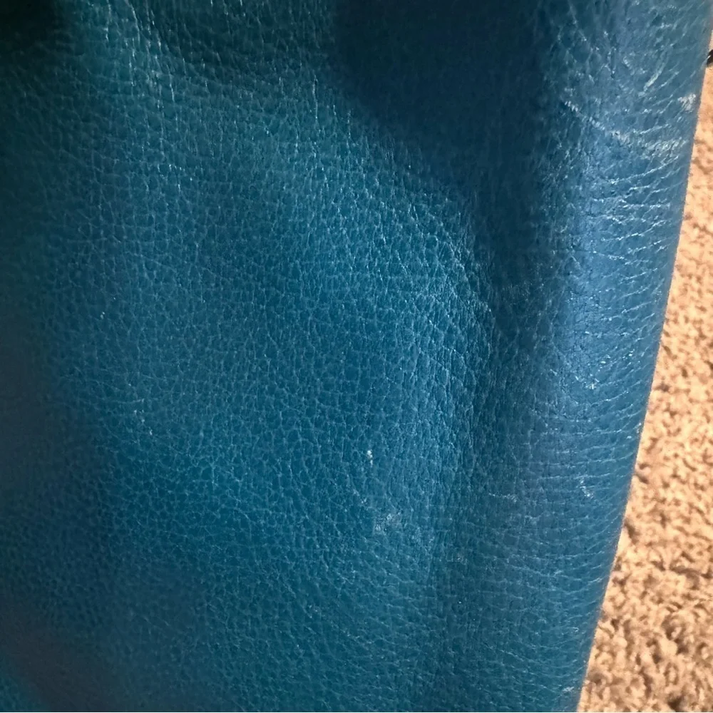 Coach Madison Teal Leather Crossbody or Shoulder Bag with Chain Strap | GUC